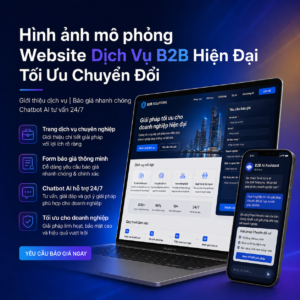 Thiết kế website chuẩn SEO tự động bằng AI cho ngành dịch vụ B2B