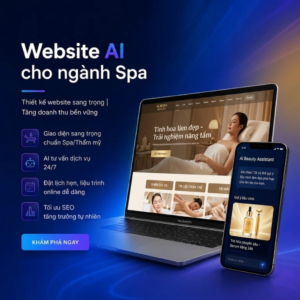 Thiết kế website chuẩn SEO tự động bằng AI cho ngành làm đẹp