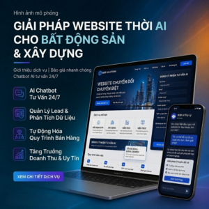 Website chuyển đổi thời AI cho ngành bất động sản & xây dựng