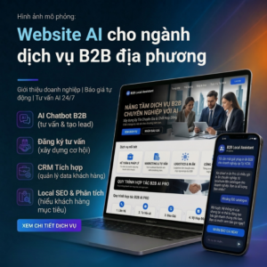 Website AI cho ngành dịch vụ B2B địa phương