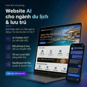 Website AI cho ngành du lịch & lưu trú