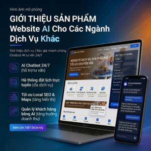 Website AI cho các ngành dịch vụ khác