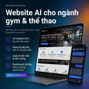 Website AI cho ngành gym & thể thao