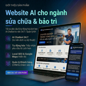 Website AI cho ngành sửa chữa & bảo trì
