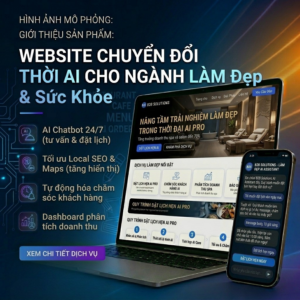 Website chuyển đổi thời AI cho ngành làm đẹp & sức khỏe