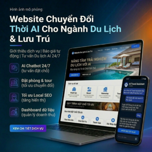 Website chuyển đổi thời AI cho ngành du lịch & lưu trú