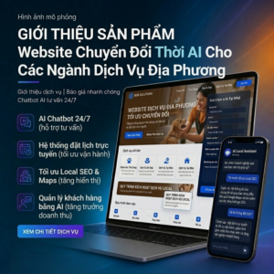Website chuyển đổi thời AI cho các ngành dịch vụ khác