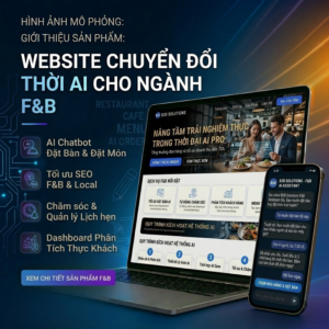 Website chuyển đổi thời AI cho ngành nhà hàng & quán cà phê