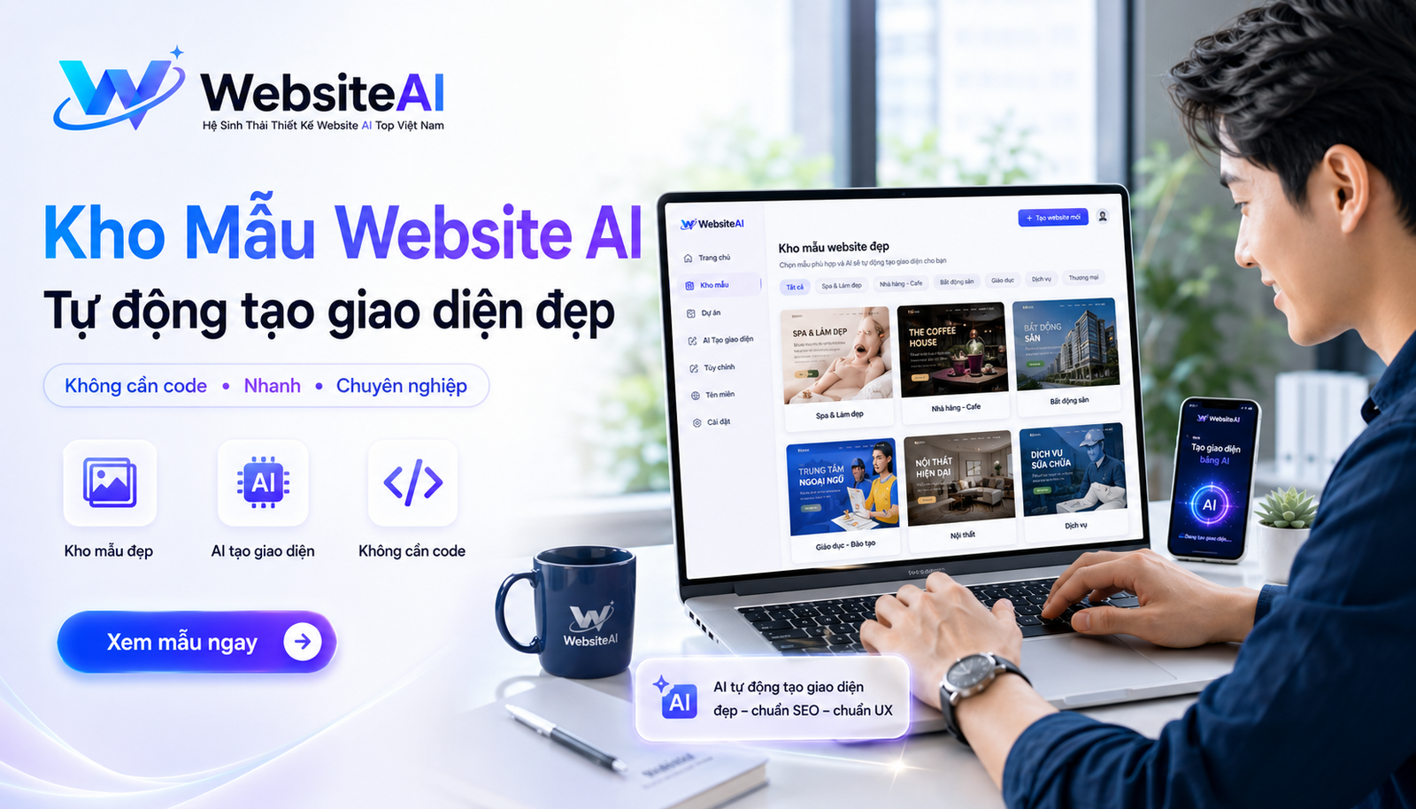 mẫu website