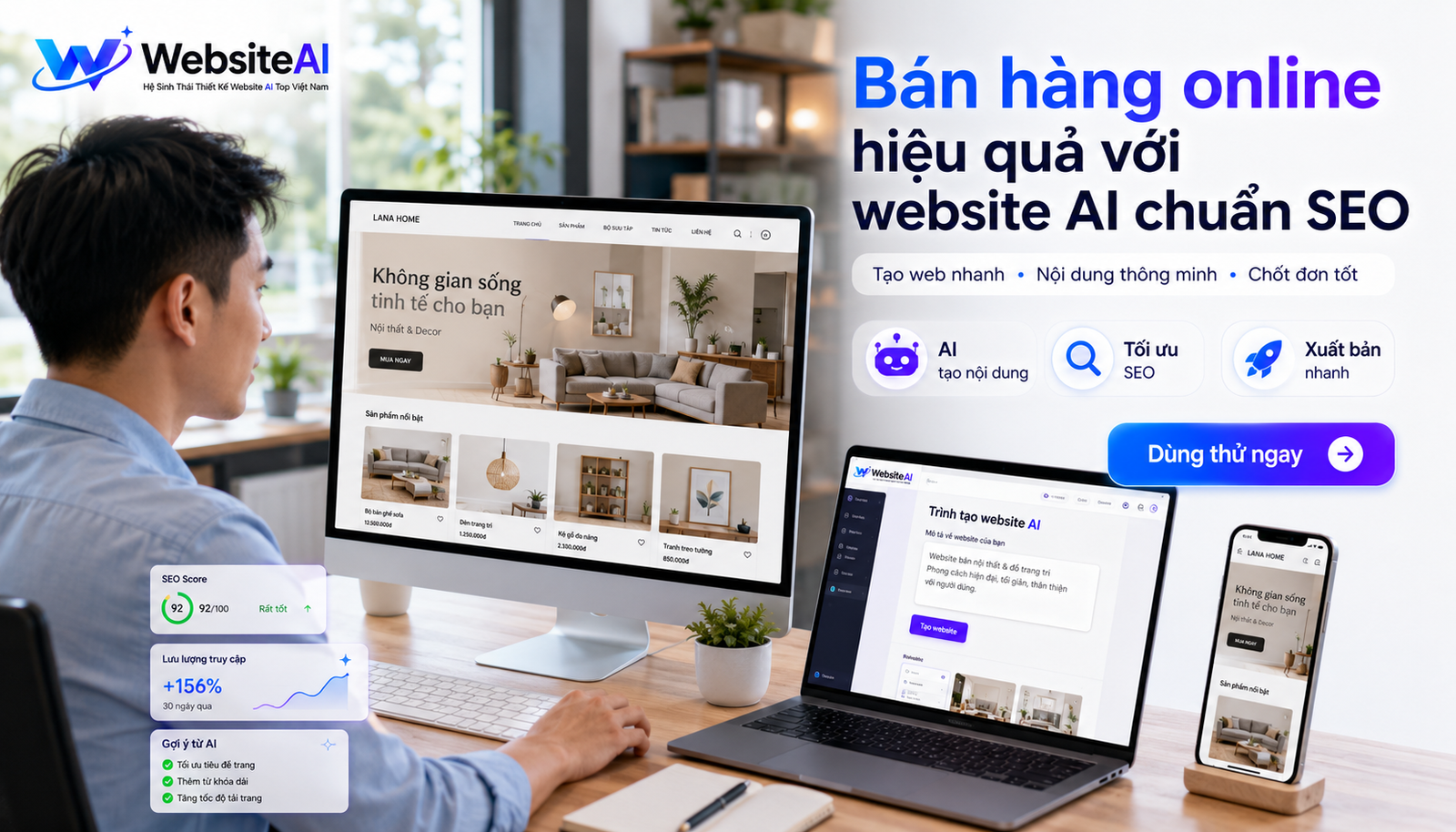 tạo website bán hàng