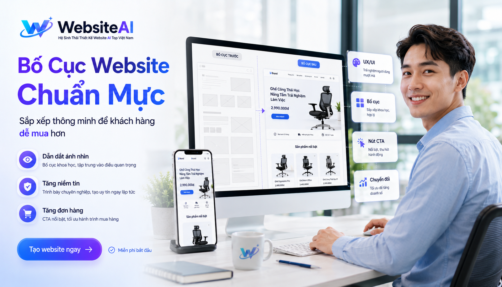 bố cục website