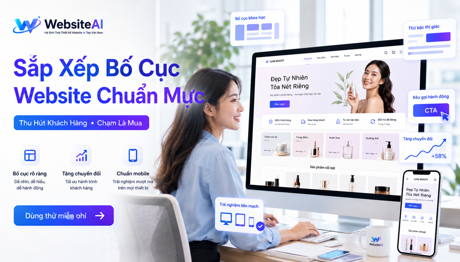 bố cục website