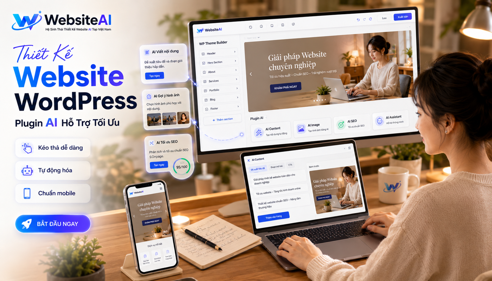 cách thiết kế website với wordpress