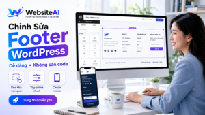 chỉnh sửa footer trong wordpress