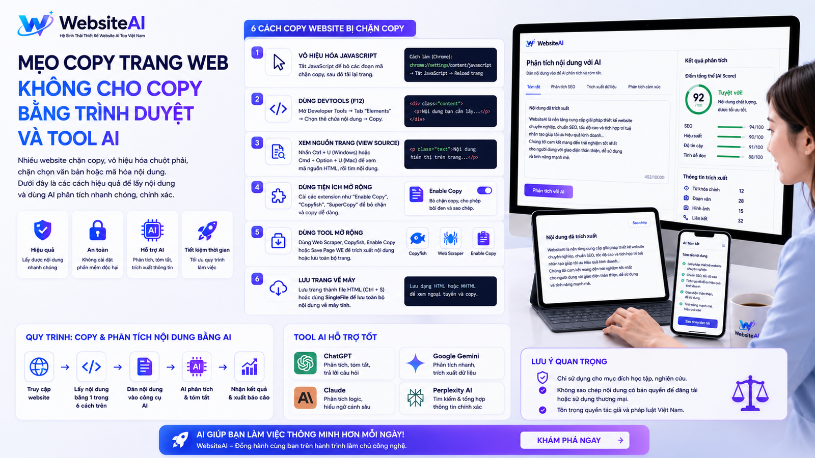 copy trang web không cho copy