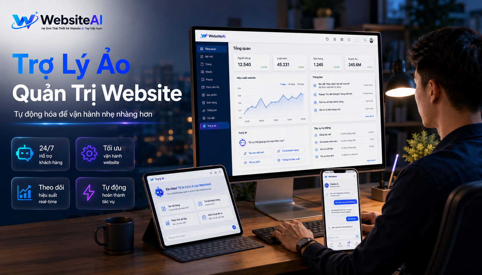 quản lý website