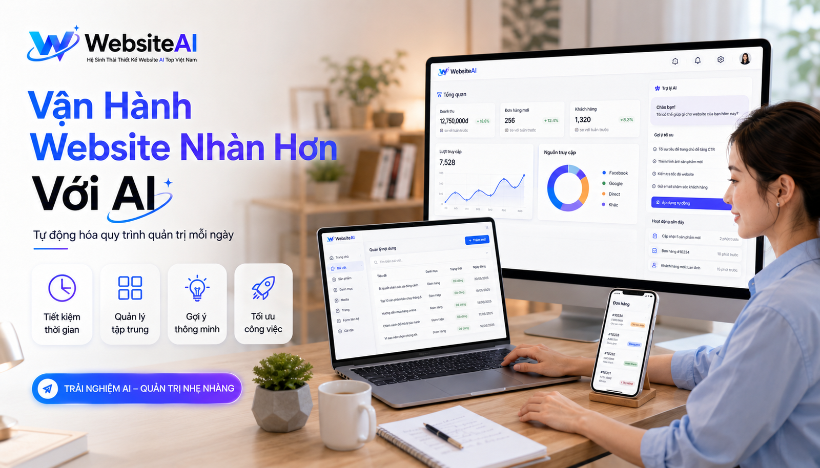 quản lý website